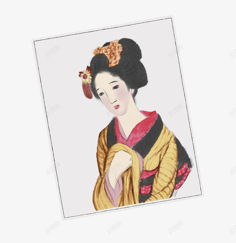 日本和服女孩照片png免抠素材_新图网 https://ixintu.com 和服 女孩 日本和服女 照片