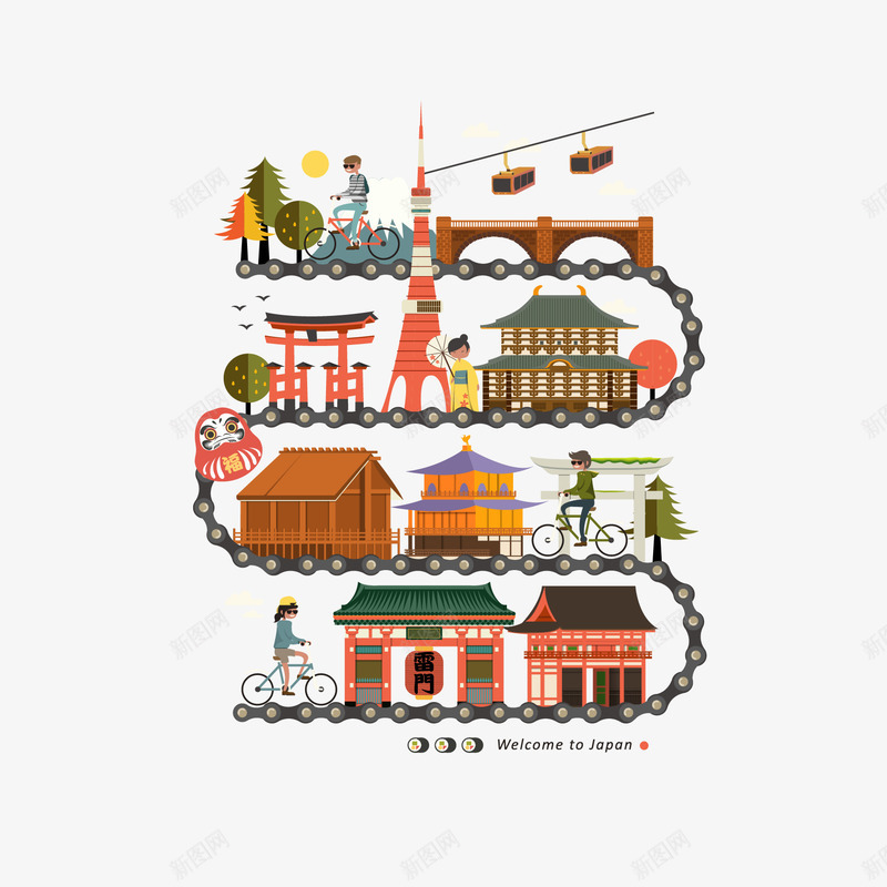 效果日本风景png免抠素材_新图网 https://ixintu.com 效果 旅游 日本
