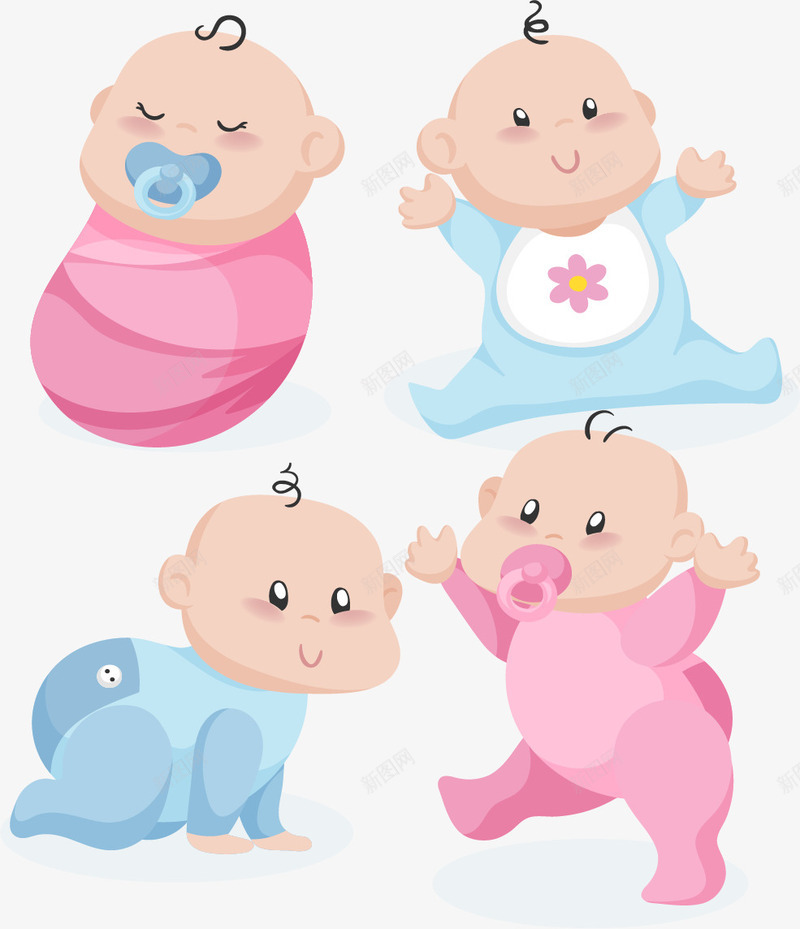 活泼好动的小宝贝png免抠素材_新图网 https://ixintu.com 小北鼻 小婴儿 小宝贝 幼教 教育中心素材 矢量素材 胎教