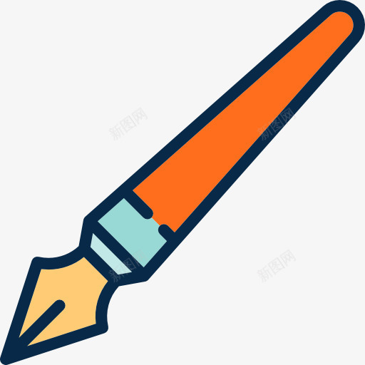 笔图标png_新图网 https://ixintu.com 书法 写作 工具和用具 教育 笔 签字 编辑工具 钢笔