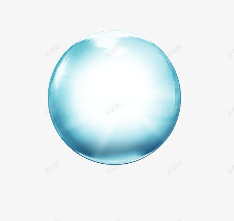 蓝色明亮卡通圆形水珠png免抠素材_新图网 https://ixintu.com 卡通 圆形 明亮 水珠 蓝色