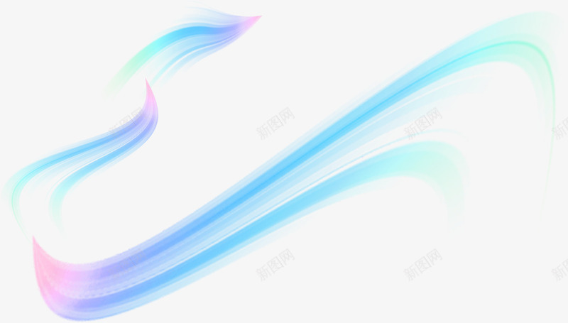 蓝色炫彩个性手绘线条png免抠素材_新图网 https://ixintu.com 个性 线条 蓝色 设计