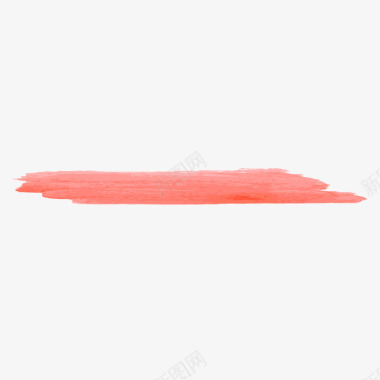 水墨分割线粉红毛笔矢量图图标图标