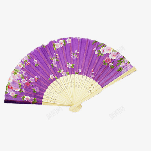 紫色碎花日本折扇png免抠素材_新图网 https://ixintu.com 折扇 日本扇子 碎花 紫色 紫色扇子 紫色碎花日本折扇 紫黄