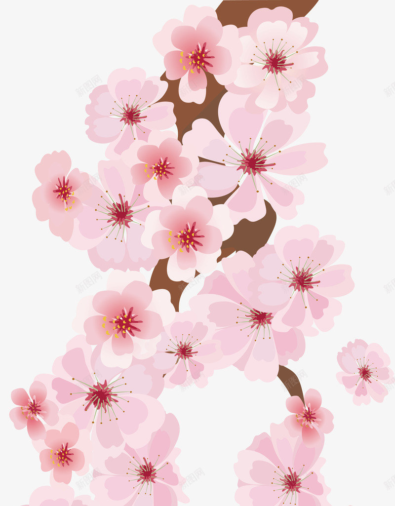 梅花png免抠素材_新图网 https://ixintu.com 中国风元素 梅花 淡雅花朵 矢量图库