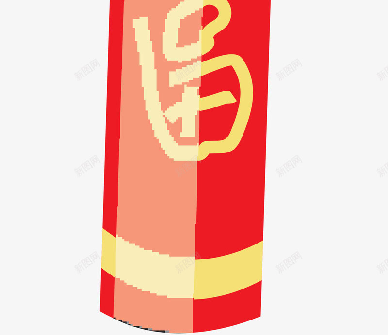 春节红色福字鞭炮png免抠素材_新图网 https://ixintu.com 春节鞭炮 福字鞭炮 红色炮仗 红色烟花 红色鞭炮 美丽烟花