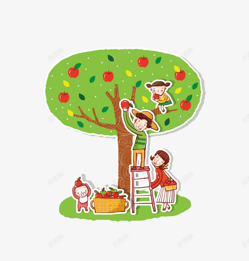 一家人摘苹果亲子png免抠素材_新图网 https://ixintu.com 一家人素材图片 亲子png素材图片免费下载 亲子教育 亲子教育素材图片 摘苹果素材图片