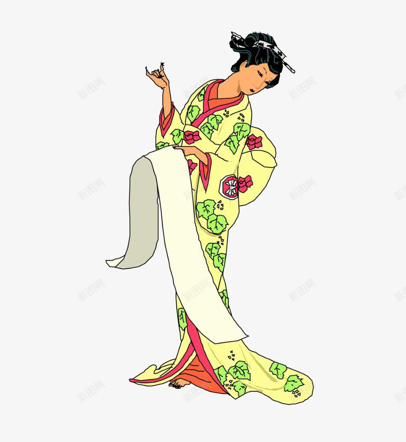 日本艺伎psd免抠素材_新图网 https://ixintu.com 女人 日本 日本艺伎