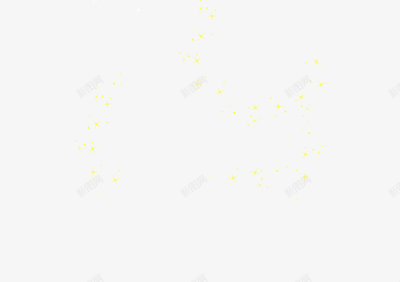 彩色烟花png免抠素材_新图网 https://ixintu.com 彩色 漫天散花 烟花 黄色