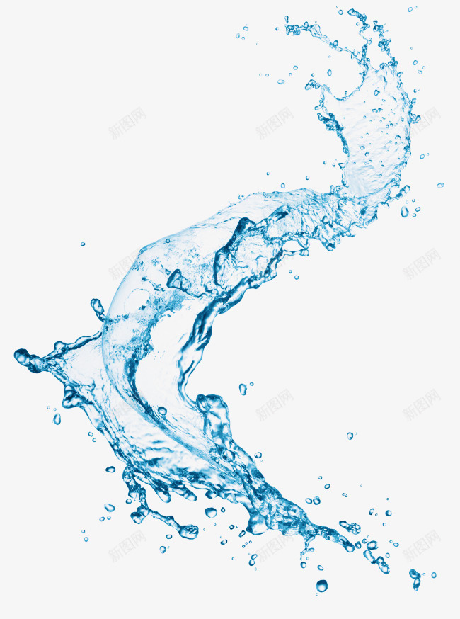 摄影蓝色的水花png免抠素材_新图网 https://ixintu.com 摄影 水花 蓝色