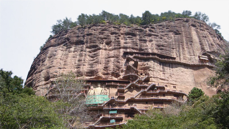 甘肃麦积山石窟风光png免抠素材_新图网 https://ixintu.com 名胜古迹 地方景点 实物图 摄影图 甘肃 石窟 风光 高清图片 麦积山