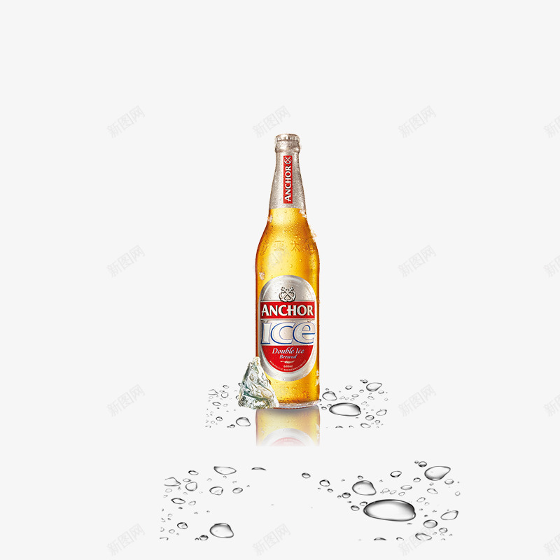 产品实物冰镇啤酒psd免抠素材_新图网 https://ixintu.com 产品实物冰镇啤酒 水珠 酒水