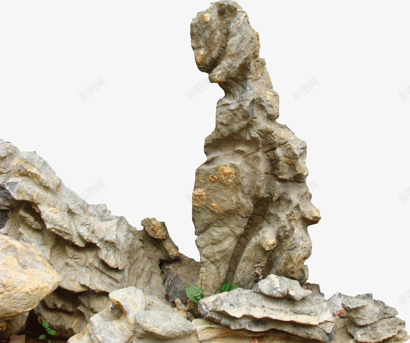 园林假山石头png免抠素材_新图网 https://ixintu.com 假山 园林 石头 装饰