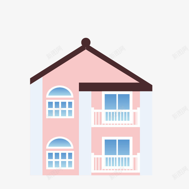 日本png免抠素材_新图网 https://ixintu.com 卡通 建筑物 房子 房屋 日本 楼房 背景图案