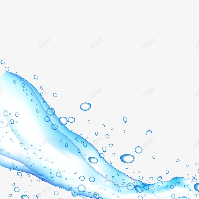飘动的水波纹png免抠素材_新图网 https://ixintu.com PNG免抠图 PNG免抠图下载 水珠 水纹 漂浮 蓝色 装饰