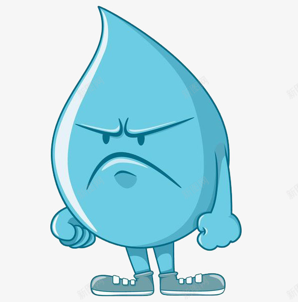 皱眉的水滴png免抠素材_新图网 https://ixintu.com 创意 卡通 愤怒 握拳 水 水滴 水滴简笔画 水点 水珠 液体 皱眉 雨滴 露水 露珠