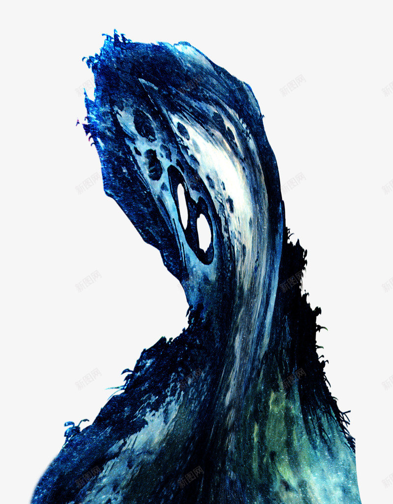 绿色孔雀石png免抠素材_新图网 https://ixintu.com 手绘 深蓝 石头 雕刻