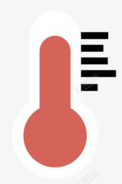 粉红色温度卡通图标图标