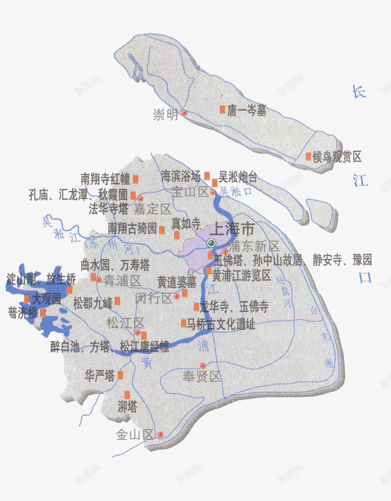 上海旅游地图png免抠素材_新图网 https://ixintu.com 上海 上海地图 上海浦东地图 地图 旅游 旅游地图