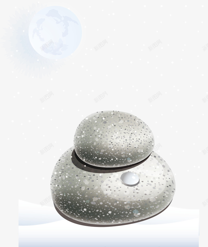鹅卵石雪花石头png免抠素材_新图网 https://ixintu.com 矢量雪花石头 石头 石头矢量 雪花 雪花石头 雪花石头元素 鹅卵石