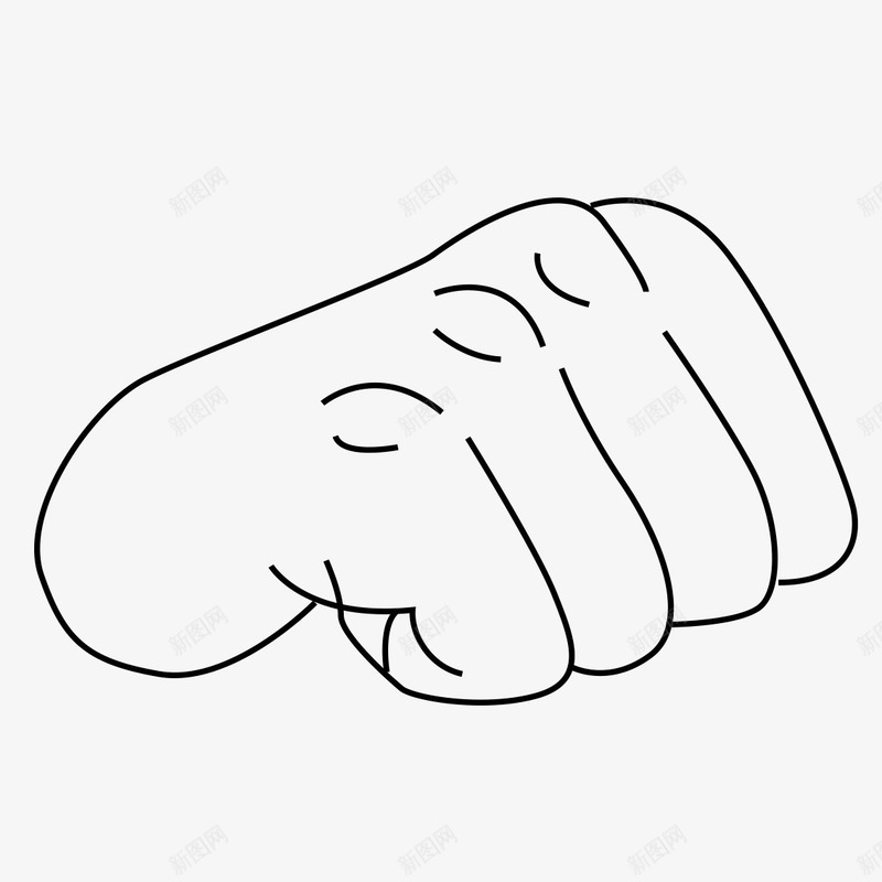 石头和布png免抠素材_新图网 https://ixintu.com 划拳 剪头石头布 动作 动态 手势 手指游戏 拳先 拳头