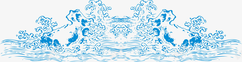 蓝色波浪png免抠素材_新图网 https://ixintu.com 卡通 大海浪 日本海浪 日本海浪图 波浪 蓝色