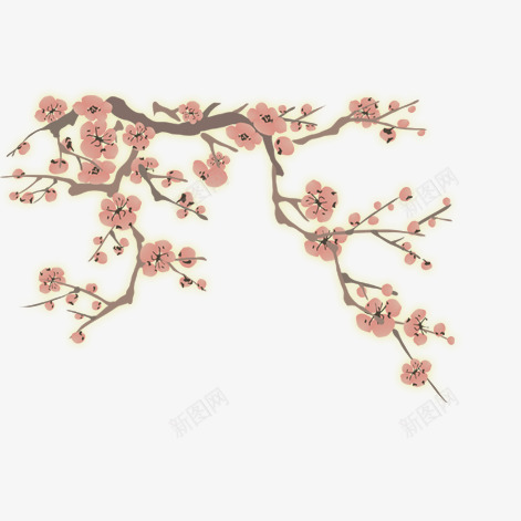 梅花psd免抠素材_新图网 https://ixintu.com 姘村 褰壊