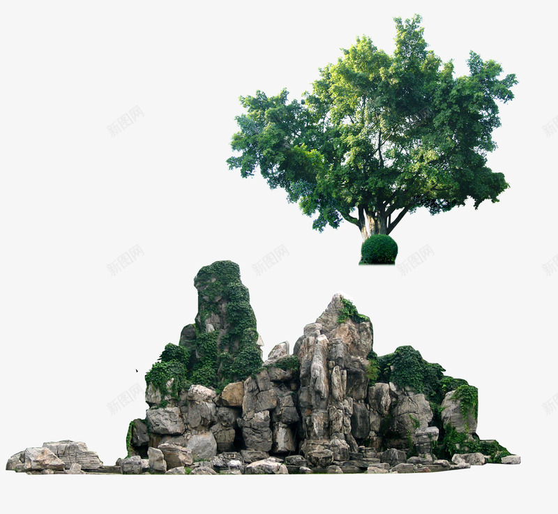 景观石png免抠素材_新图网 https://ixintu.com 假山 园林假山 景观树 石头造型