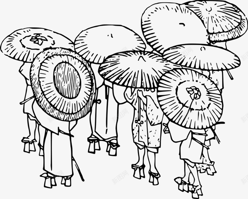 日本女士伞手绘图标png_新图网 https://ixintu.com 伞 手绘 日本女士