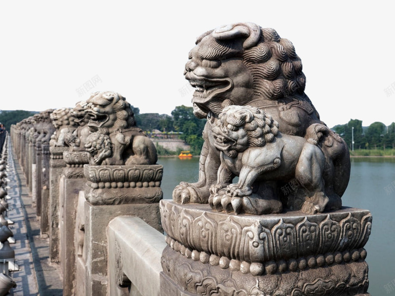 石头装饰石狮子图png免抠素材_新图网 https://ixintu.com 民间艺术 狮子 现代雕塑 石头雕刻 石狮子 石雕 雕塑