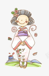和服png免抠素材_新图网 https://ixintu.com 和服 女孩服装 日本服装