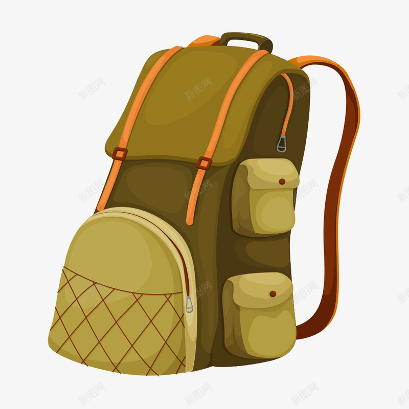 卡通背包png免抠素材_新图网 https://ixintu.com 包包 旅游 旅行 背包 野外生存