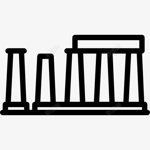 阿波罗神庙图标png_新图网 https://ixintu.com 地标 希腊 建筑 欧洲 纪念碑 阿波罗神庙