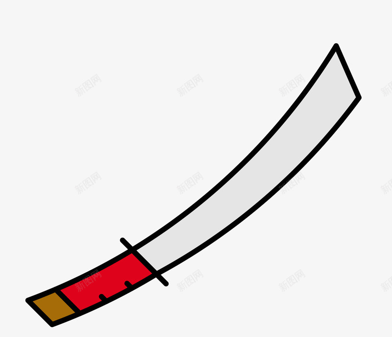 日本武士刀png免抠素材_新图网 https://ixintu.com 刀 卡通武士刀 日本 武士 矢量素材