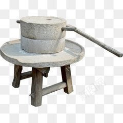 石磨png免抠素材_新图网 https://ixintu.com 灰色 石头 石磨