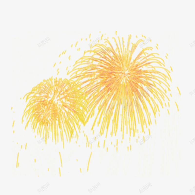 新年喜庆烟花png免抠素材_新图网 https://ixintu.com 2017 喜庆 新年 新春 烟花