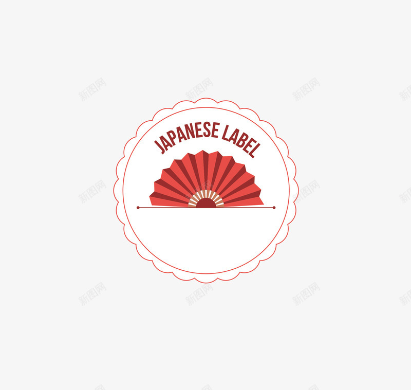 日本标签png免抠素材_新图网 https://ixintu.com 和风扇子 日本 日本标签