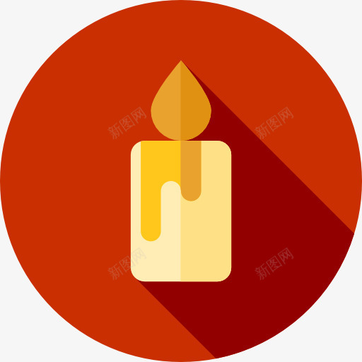 蜡烛图标png_新图网 https://ixintu.com 医疗 放松 杂 灯 美丽的石头 蜡烛