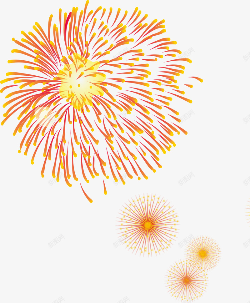烟花爆竹效果png免抠素材_新图网 https://ixintu.com 彩色 效果 烟花 爆竹 节日