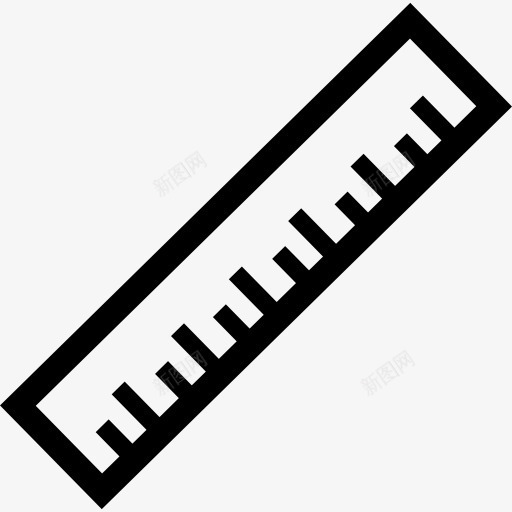 统治者在对角线位置图标png_新图网 https://ixintu.com 工具 教育 数学 测量 统治者