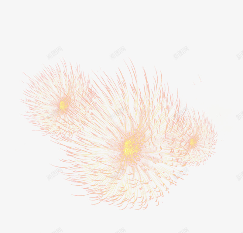 手绘烟花放射海报png免抠素材_新图网 https://ixintu.com 放射 海报 烟花