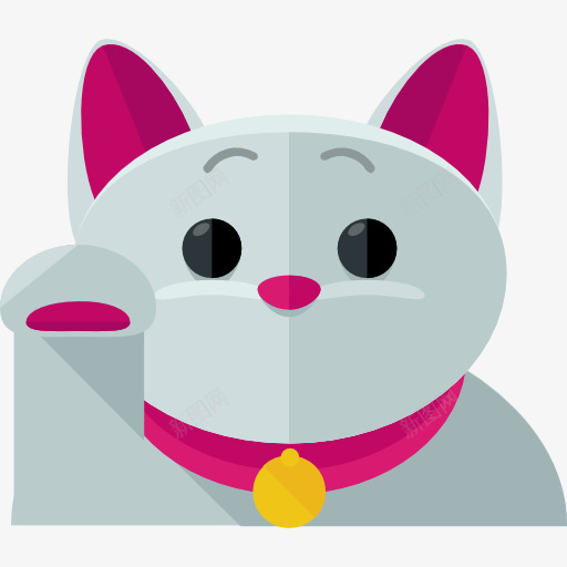 招财猫图标png_新图网 https://ixintu.com 招财猫 文化 日本 玩具 财富