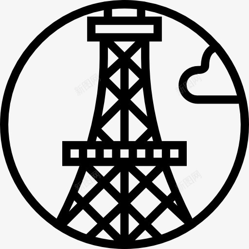 埃菲尔铁塔图标png_新图网 https://ixintu.com 建筑 旅行 标志性建筑 欧洲的埃菲尔铁塔 法国 纪念碑 结构工程