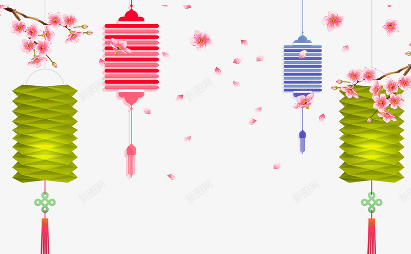 卡通手绘中秋节灯笼psd免抠素材_新图网 https://ixintu.com 中秋节 卡通 卡通手绘中秋节灯笼 喜庆梅花 手绘 灯笼 节日