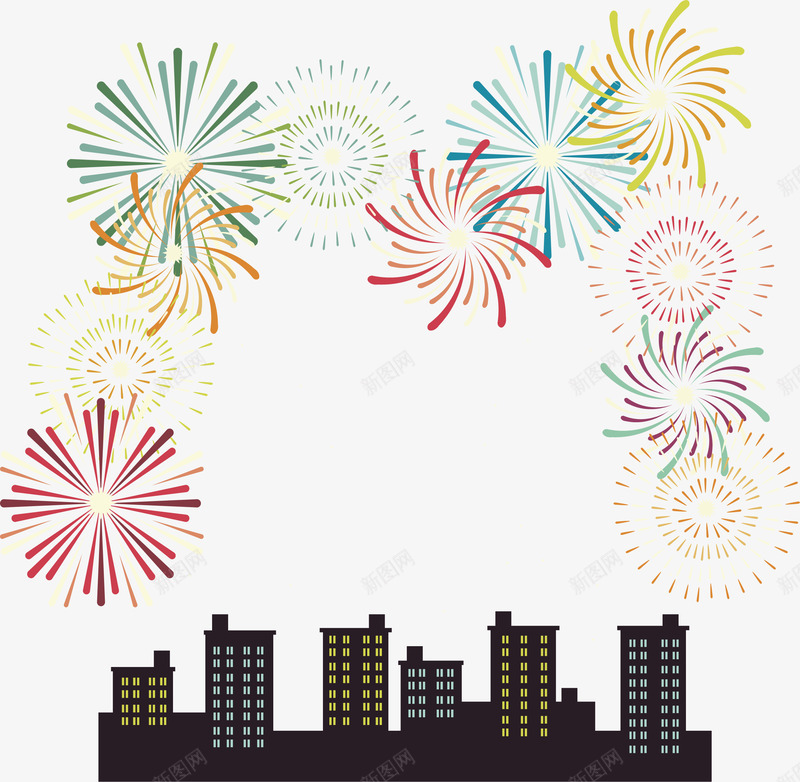 狂欢夜烟花png免抠素材_新图网 https://ixintu.com 烟花 狂欢夜 狂欢继续 矢量素材