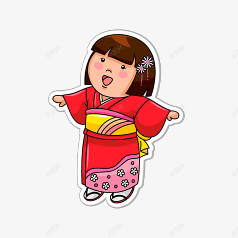 日本女孩png免抠素材_新图网 https://ixintu.com 卡通 女孩 手绘 日本
