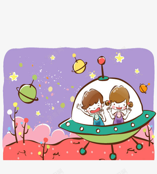 我眼中的天空png免抠素材_新图网 https://ixintu.com 动漫 宇宙 星星 绘画 缤纷 装饰 飞船