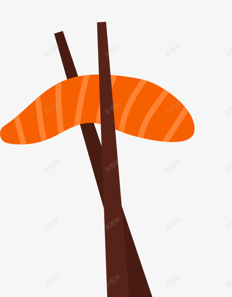 虾仁寿司卡通筷子png免抠素材_新图网 https://ixintu.com 亚洲 卡通亚洲食物 卡通食物 日本食物 矢量食物 筷子 虾仁寿司
