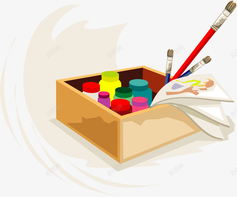 绘画工具矢量图ai免抠素材_新图网 https://ixintu.com 工具 教育 绘画 矢量图