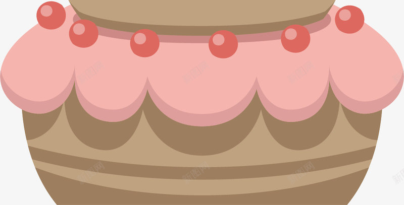 可爱粉色生日蛋糕矢量图ai免抠素材_新图网 https://ixintu.com happyBirthday 生日快乐 生日蛋糕 矢量png 粉红蛋糕 蛋糕 矢量图